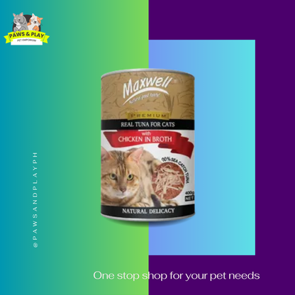 Maxwell Real Tuna for Cats White Bait in Broth 400g